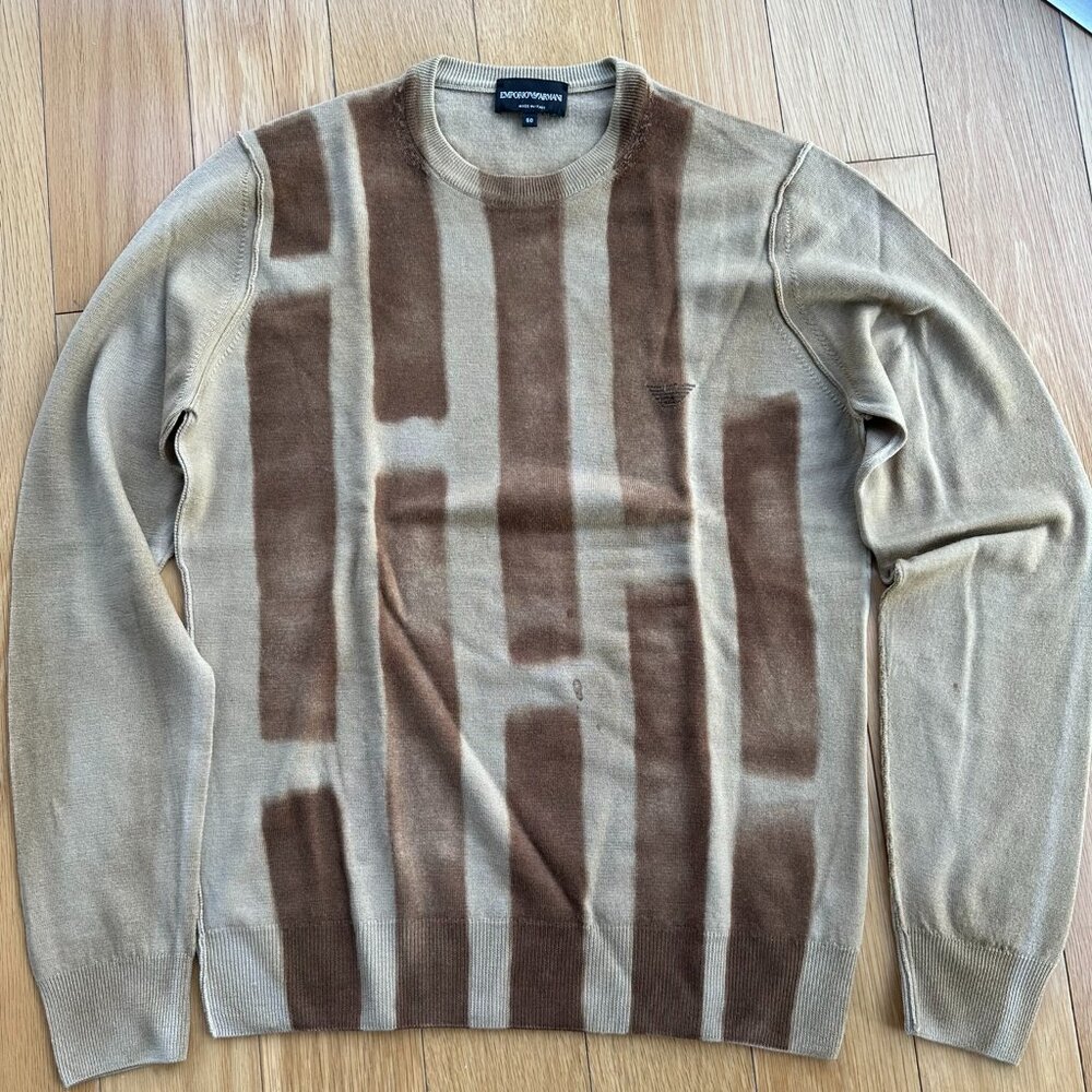 Emporio Armani Brown/Tan Sweater | Size L